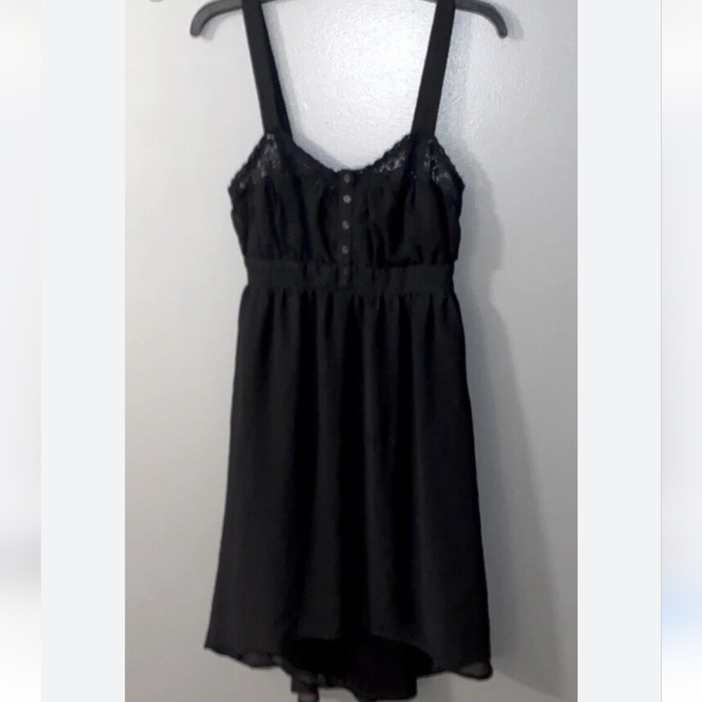 Kimchi Blue By Urban Outfitters Sheer Black Mini Dress Size: Small